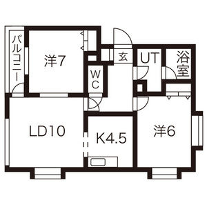 コルティール3番館の間取り写真