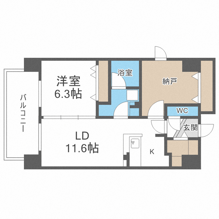 GROOVE堺東レジデンスの間取り写真