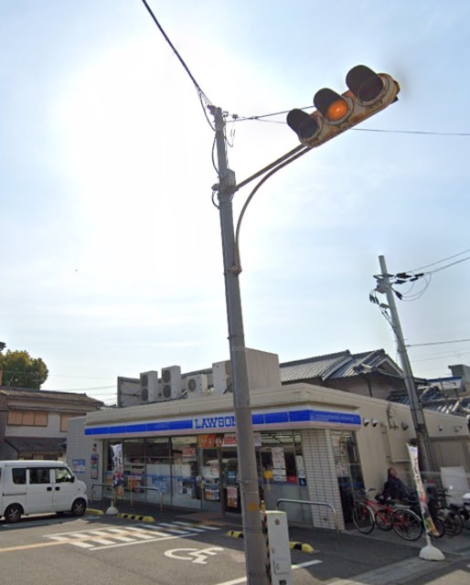 コンビニ　ローソン東住吉照ケ丘店（コンビニ）まで411m