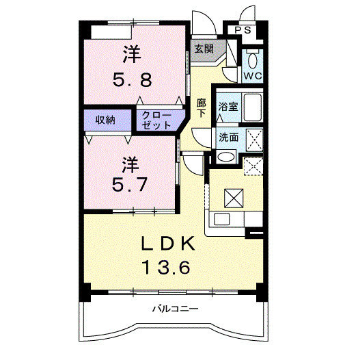 メゾンエスポワールの間取り写真