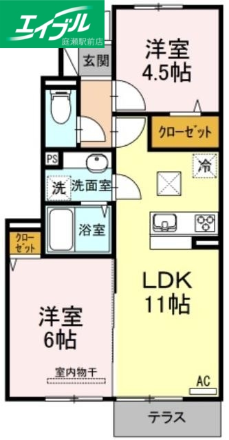 サンハートピアC棟の間取り写真