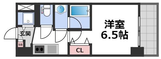 スプランディッド阿倍野の間取り写真