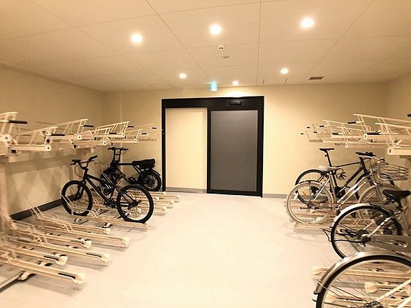 駐車場　駐輪場です。