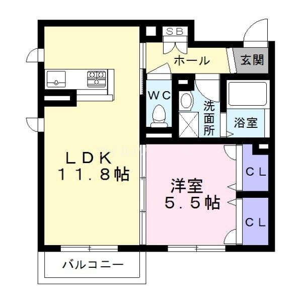 シャーメゾン グリシーヌの間取り写真