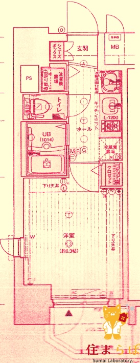 地下鉄堺筋線 扇町駅 徒歩5分 11階建 築17年の間取り写真
