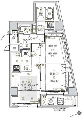 東京メトロ千代田線 町屋駅 徒歩8分 7階建 築1年の間取り写真