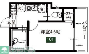 メルディアお花茶屋の間取り写真
