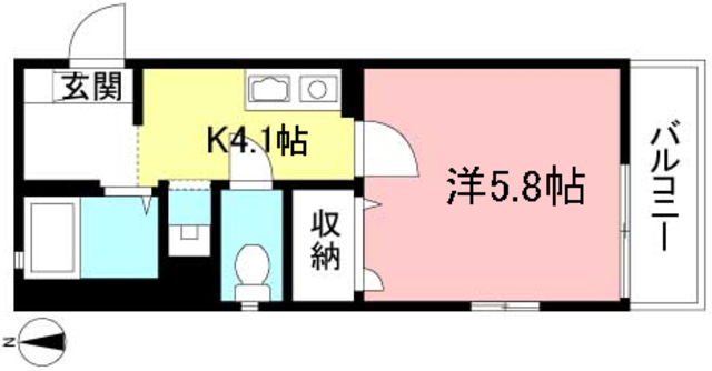 小田急線 狛江駅 徒歩16分 2階建 築25年の間取り写真