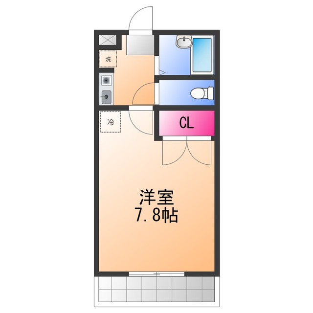 南海本線 泉佐野駅 徒歩16分 3階建 築30年の間取り写真