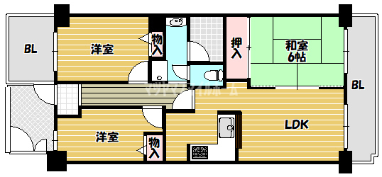アメリア3番館の間取り写真