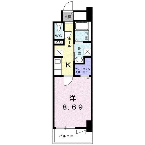 高松琴平電鉄長尾線 花園駅 徒歩3分 10階建 築7年の間取り写真