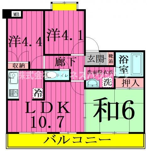 INSURANCE BLDG. IX(の間取り写真