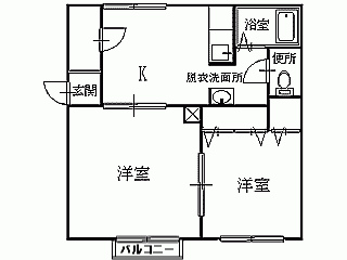 レザン下長の間取り