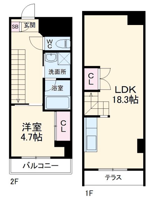 刈谷市半城土西町のマンションの間取り