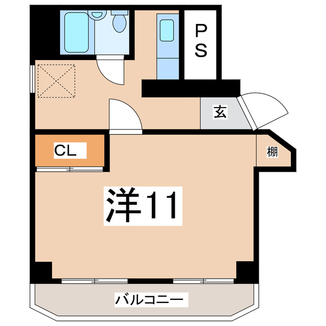 郡山市清水台のマンションの間取り