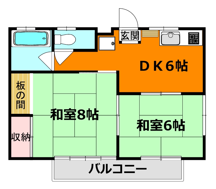 コーポ三條の間取り