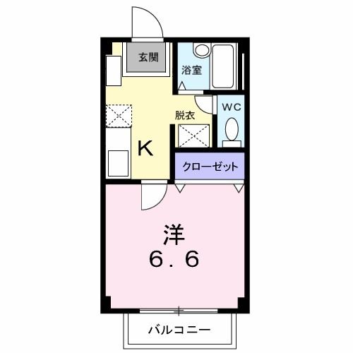 コーポラスさつきの間取り