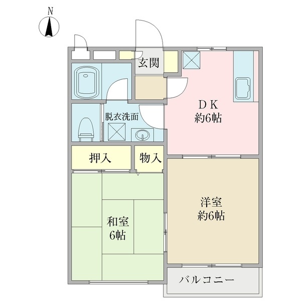 コンフォール大沼の間取り