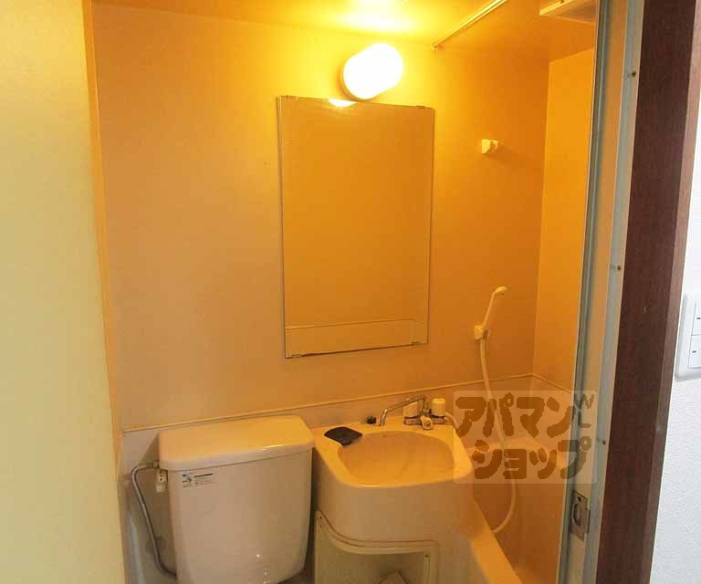 洗面設備　２０２号室の写真です。