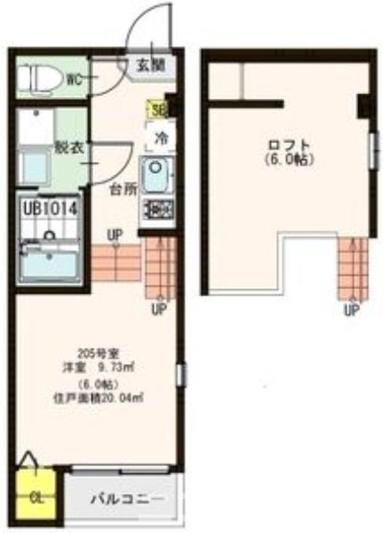 フローラ福住町の間取り