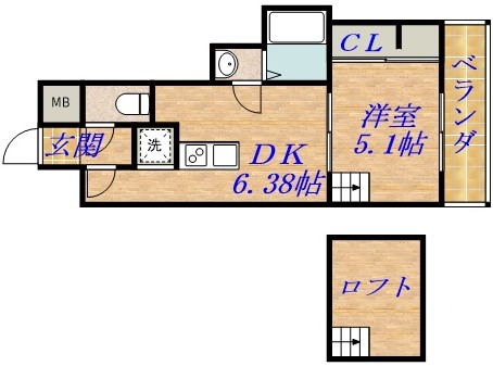 アヴェーレ京阪本通の間取り