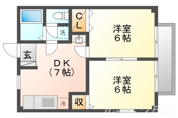 エスポワールドミールの間取り