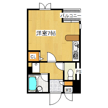 宝塚市小林のマンションの間取り