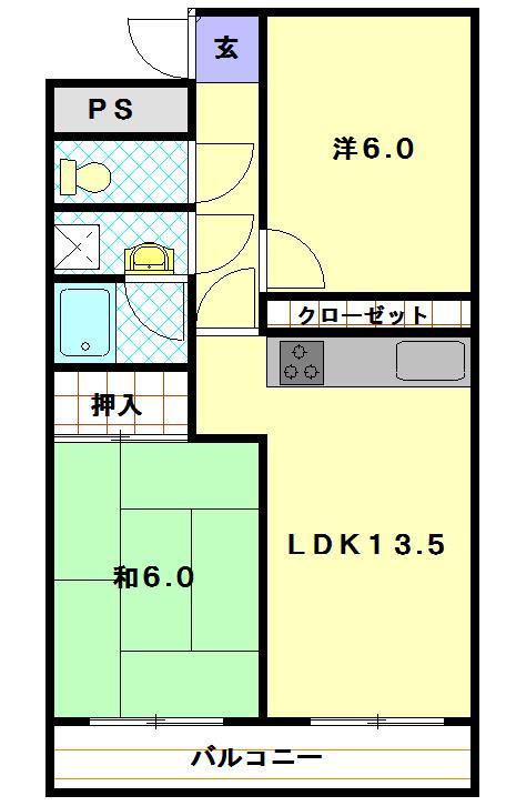 リバー山王の間取り