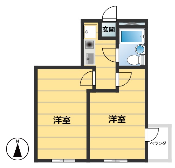 サンステージ観音の間取り