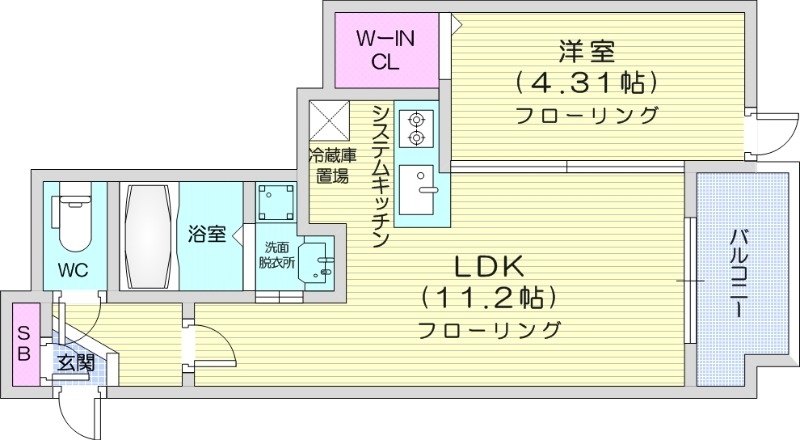 S-RESIDENCE元町alectraの間取り