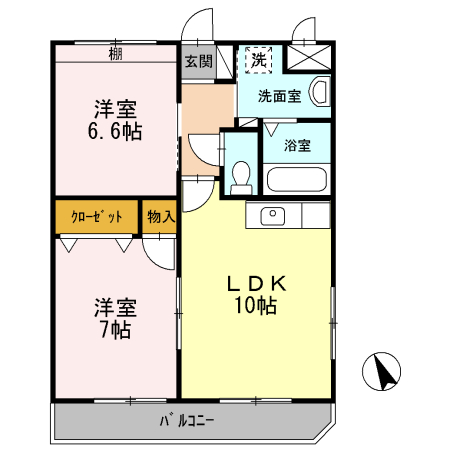 アベニールの間取り