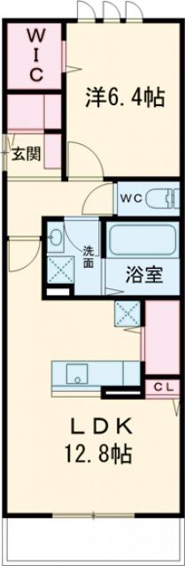 前橋市三河町のアパートの間取り