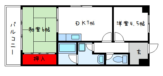 パウゼ志紀の間取り