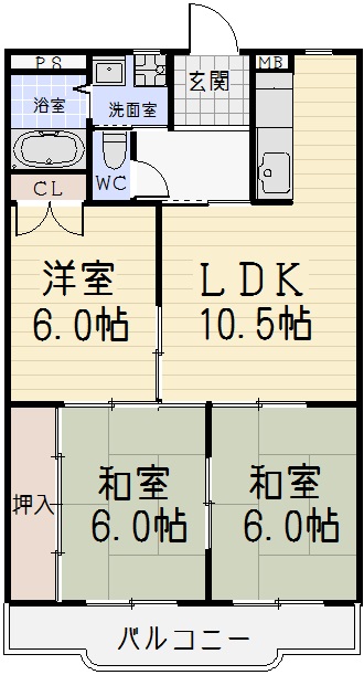 山下ハイツの間取り