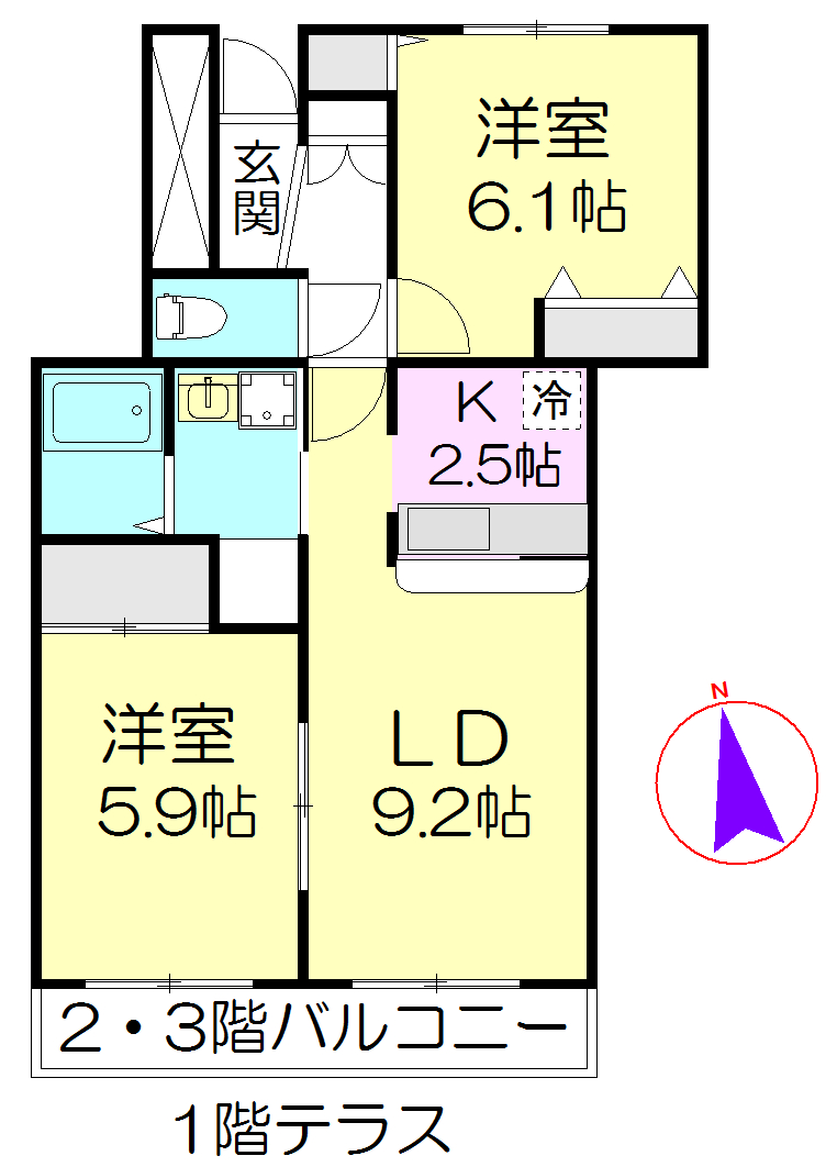 パストラル関根の間取り