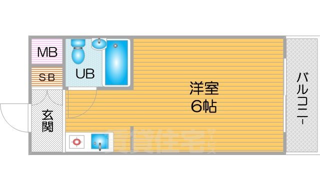 【大阪市住吉区住吉のマンションの間取り】