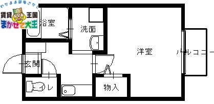 【長崎市川平町のアパートの間取り】