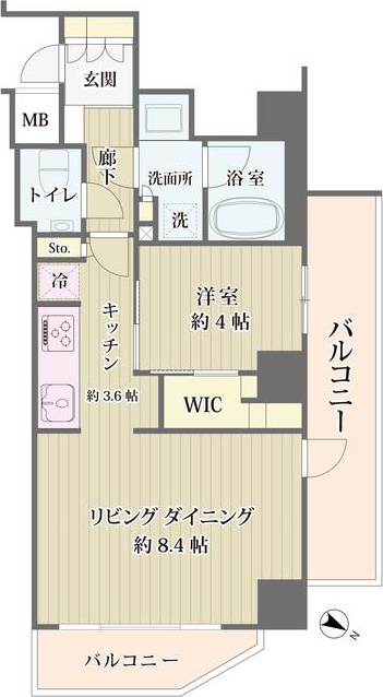 【ＩＢＩＳ市ヶ谷の間取り】