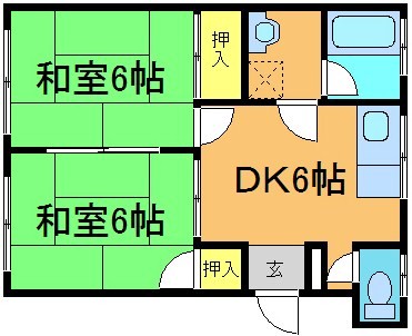 毎日興産コーポの間取り