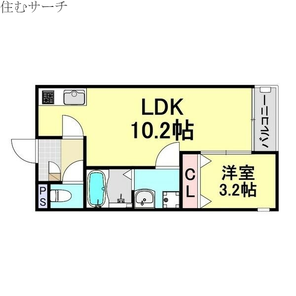 LECOCON四日市Vの間取り