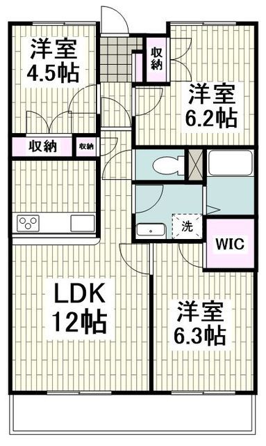 横浜市瀬谷区本郷のマンションの間取り