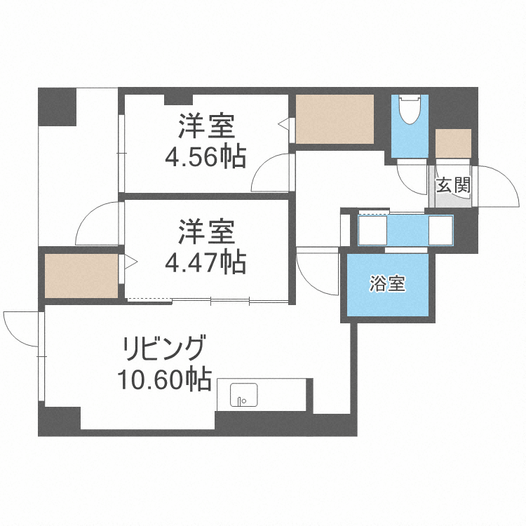 ＭＯＤＥＮＡ　ＳＩＡＮの間取り