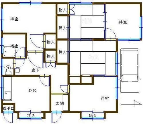 川崎市川崎区浅田のアパートの間取り