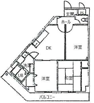 ブルームライフ市川（旧　エヴァーグリーン市川）の間取り