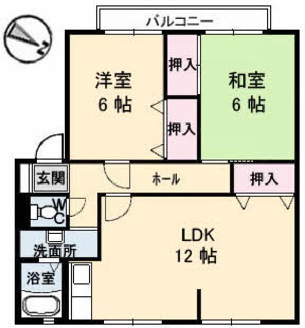 サンガーデンひあさ　Ｃ棟の間取り