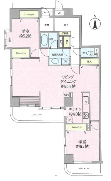 フェリス鷺沼の間取り