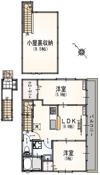 サンライズ狛江の間取り