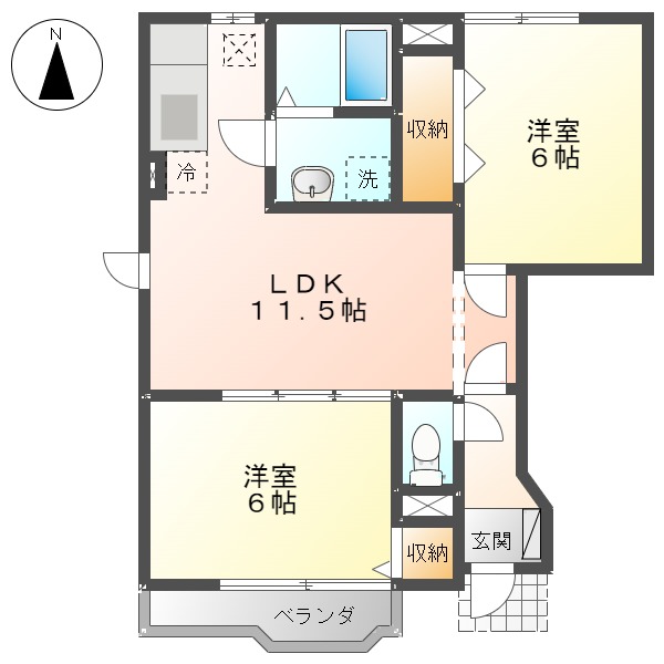 リーヴ・メゾンの間取り