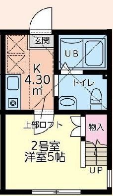 相模原市南区北里のアパートの間取り