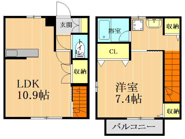 【テンダーシャトレIIの間取り】